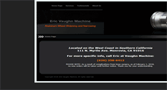 Desktop Screenshot of ericvaughnmachine.com